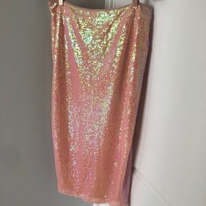 Boohoo Sequined Pencil Skirt